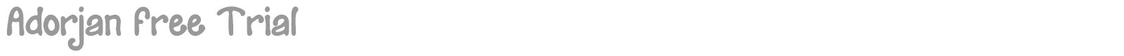 Adorjan font preview